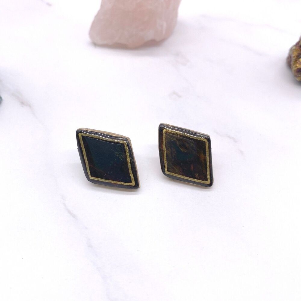 Black Diamond Color Changing Earrings